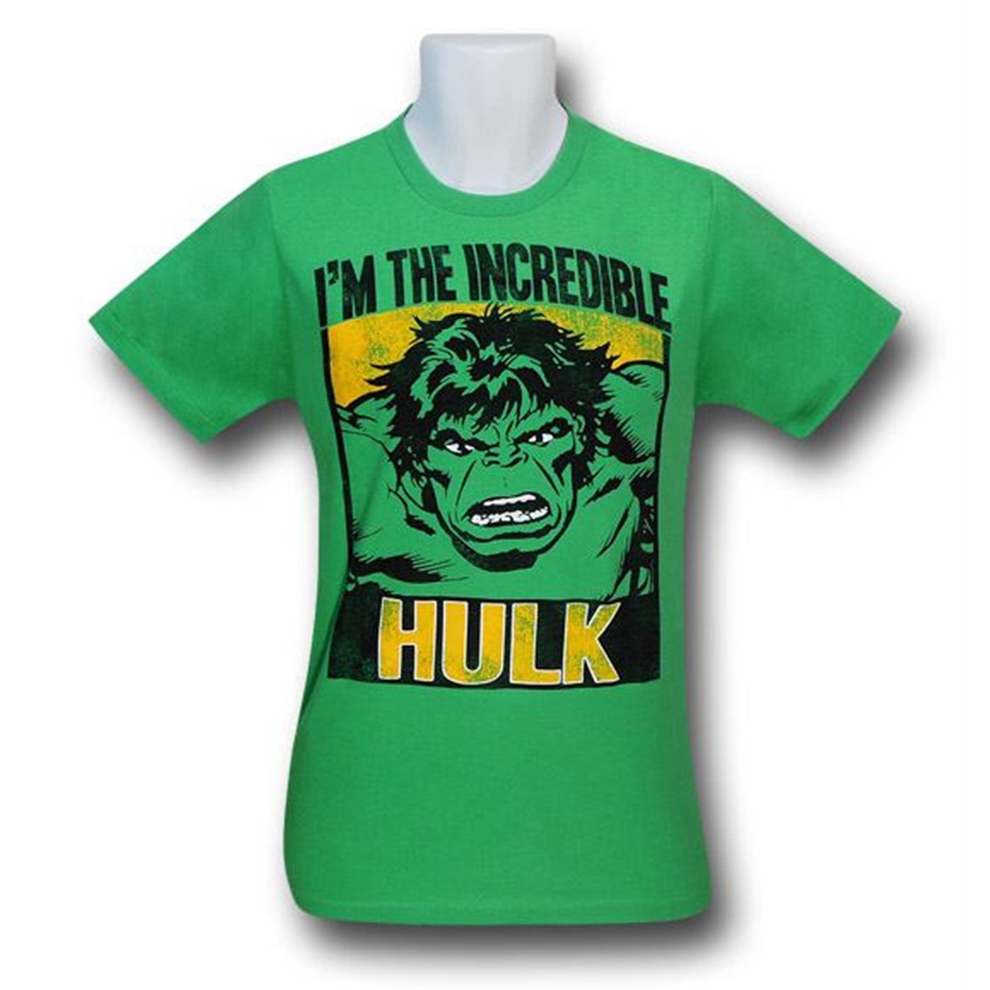 Hulk Incredible Mugshot Green 30 Single T-Shirt, Green