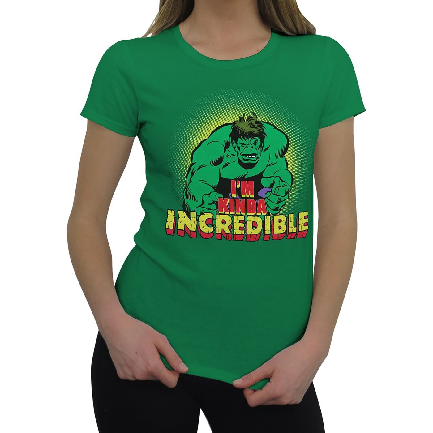 Hulk Women's I'm Kinda Incredible T-Shirt, Green
