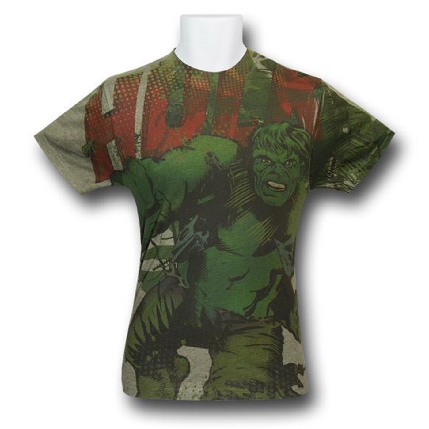 Hulk Power Punch Sublimated T-Shirt, Green