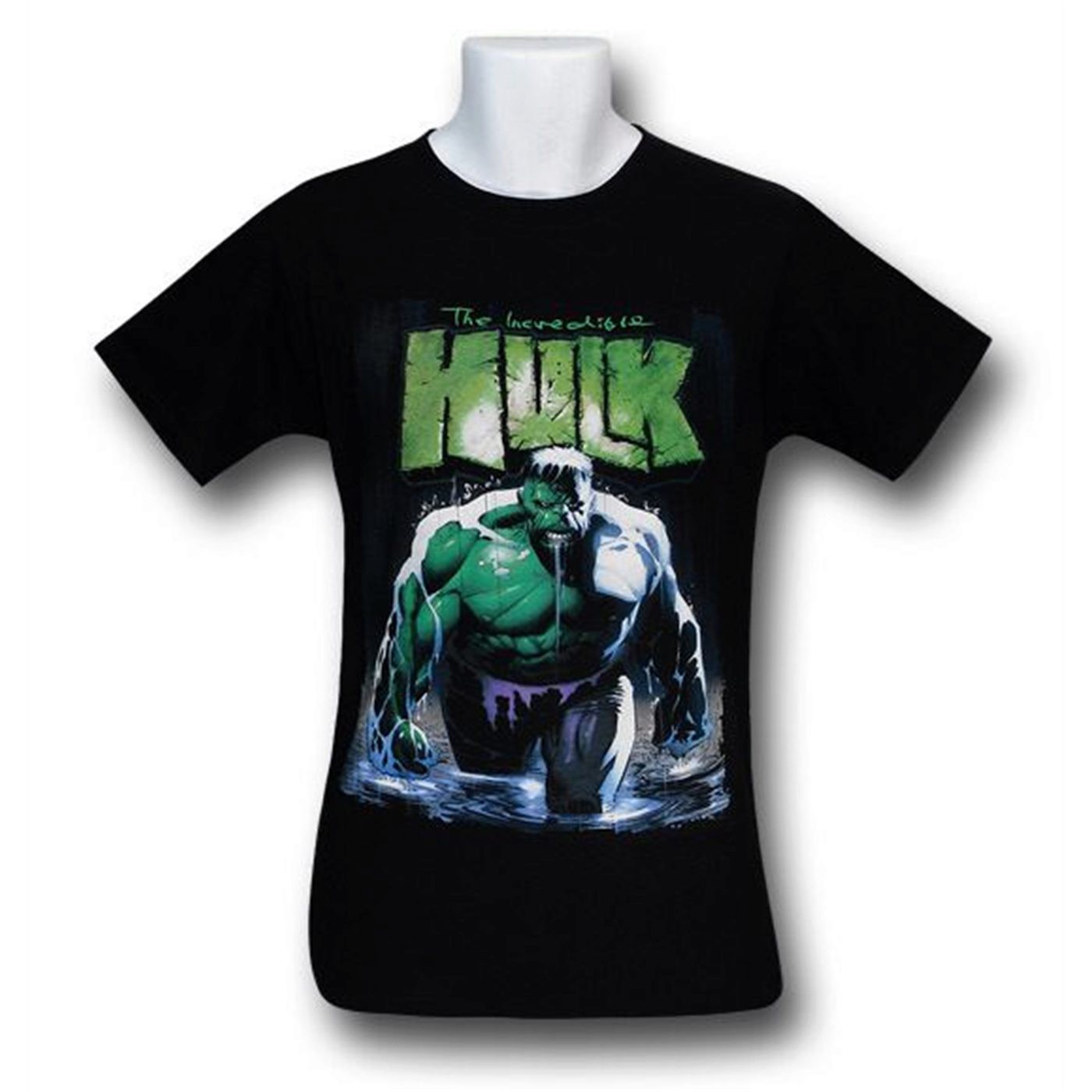 Hulk Stalking In The Rain T-Shirt, Black