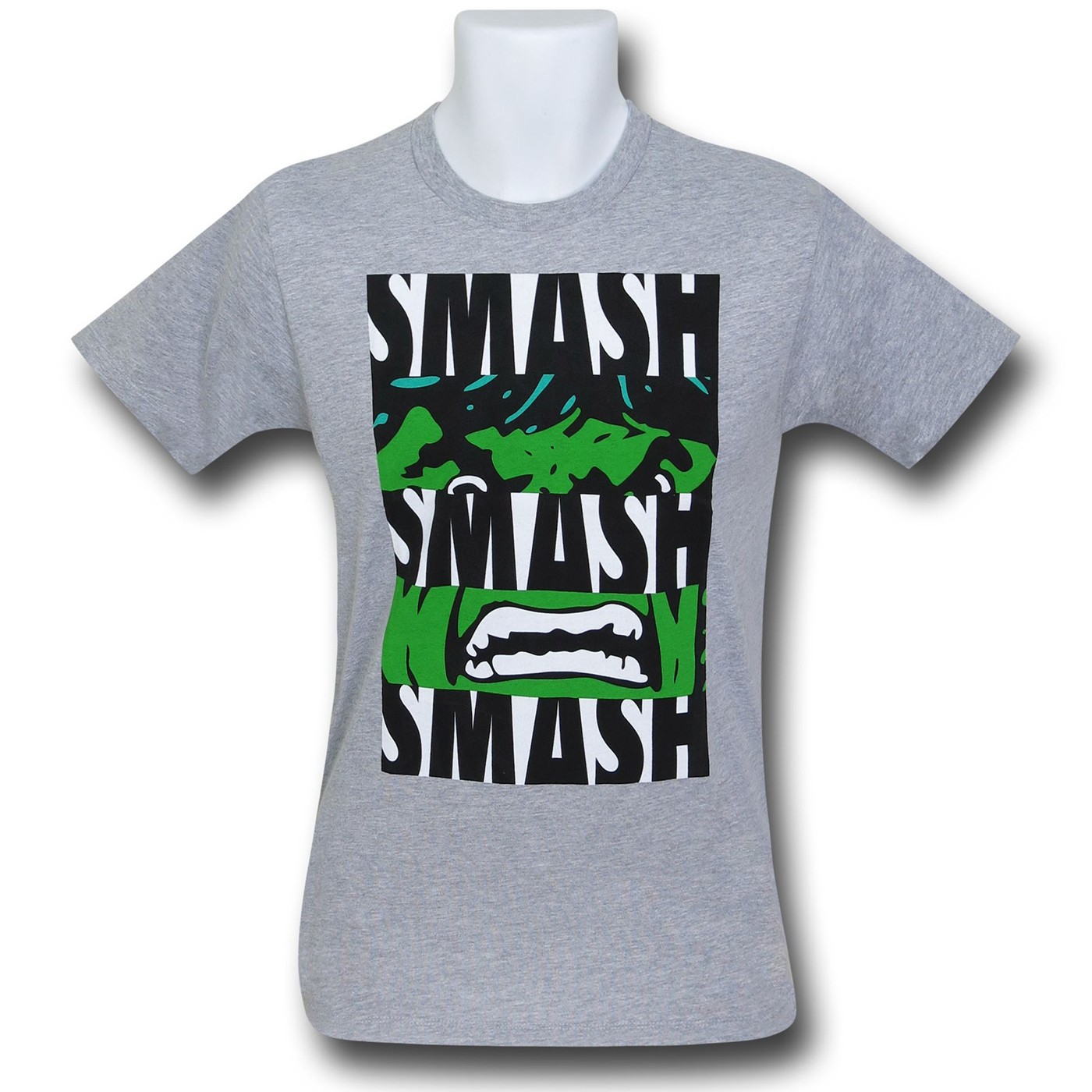 Hulk Smash Bars on Grey T-Shirt, Grey