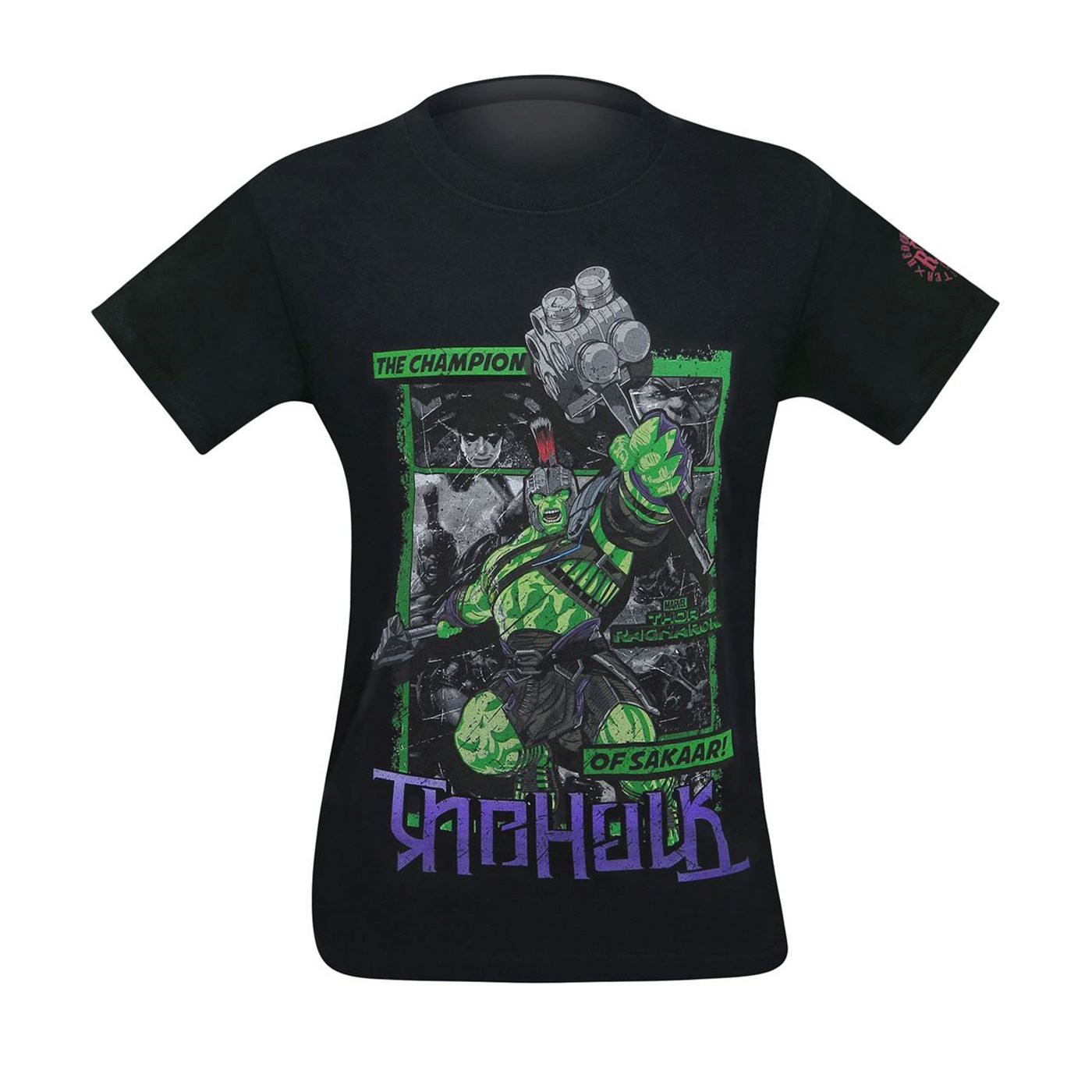 Hulk Thor Ragnarok Ambigram Men's T-Shirt, Black