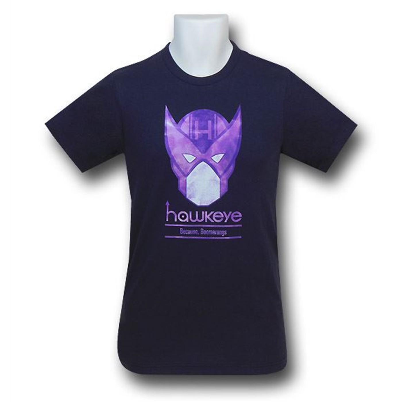 Hawkeye Because Boomerangs 30 Single T-Shirt, Blue