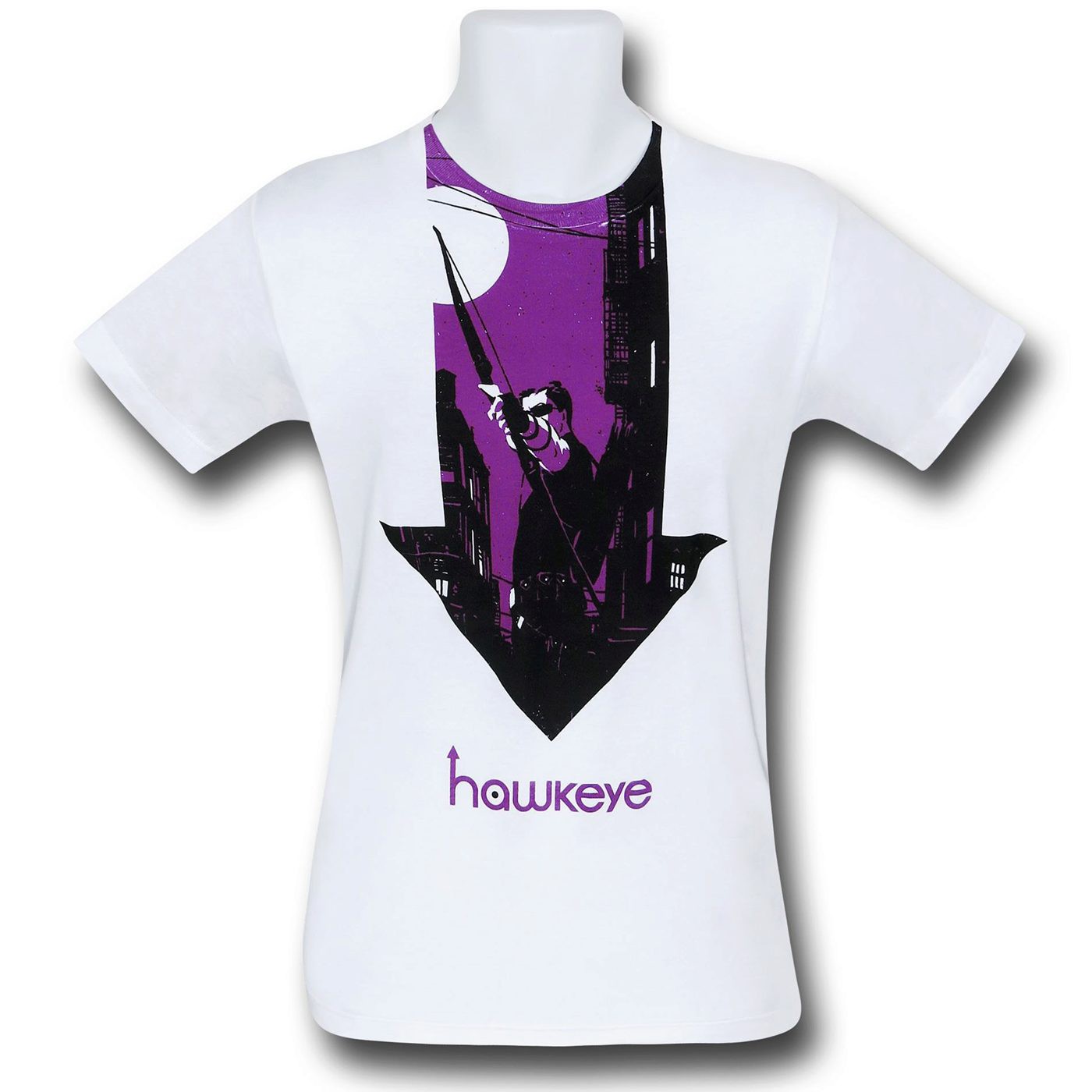 Hawkeye Six Nights 30 Single T-Shirt, White