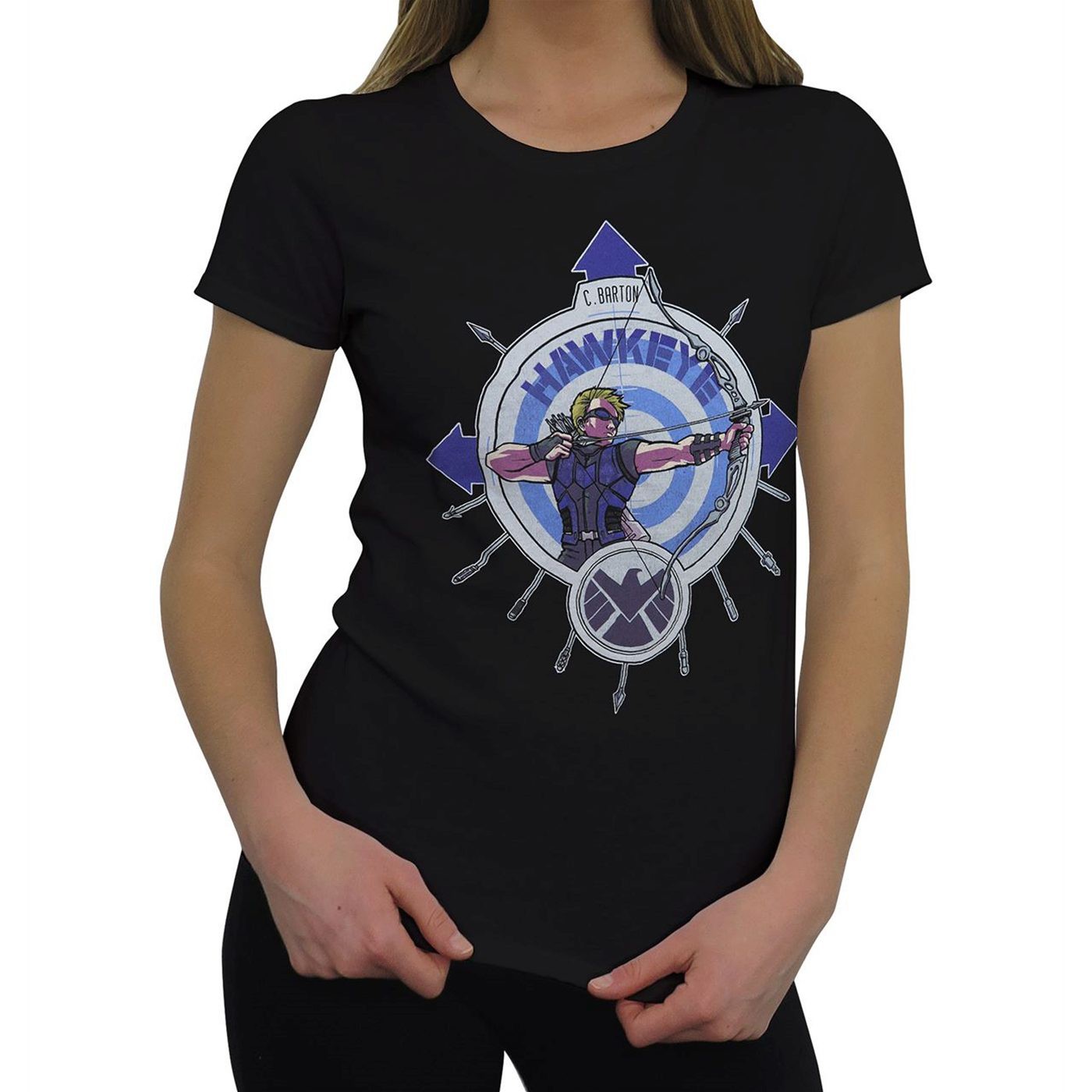 Hawkeye Shielded Women's T-Shirt, Black