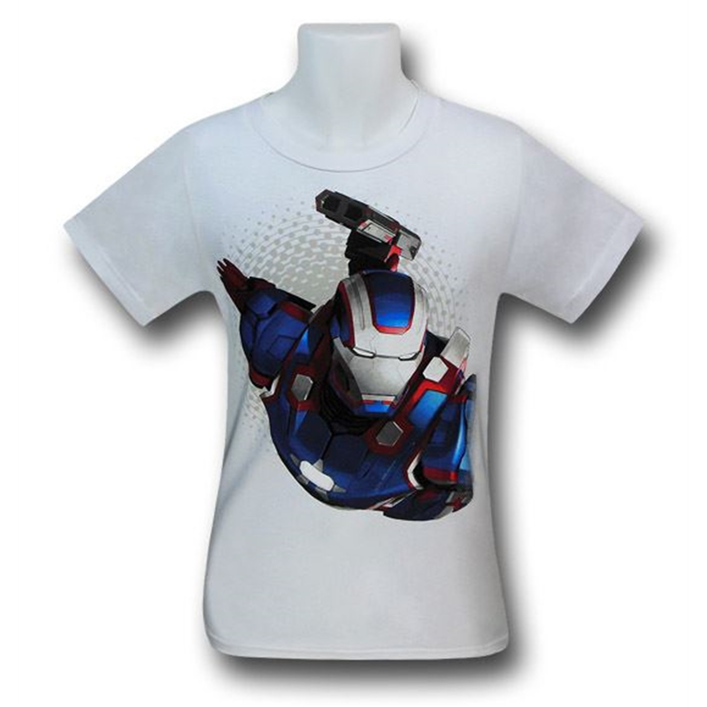 Iron Man 3 Flying Patriot Kids T-Shirt, White
