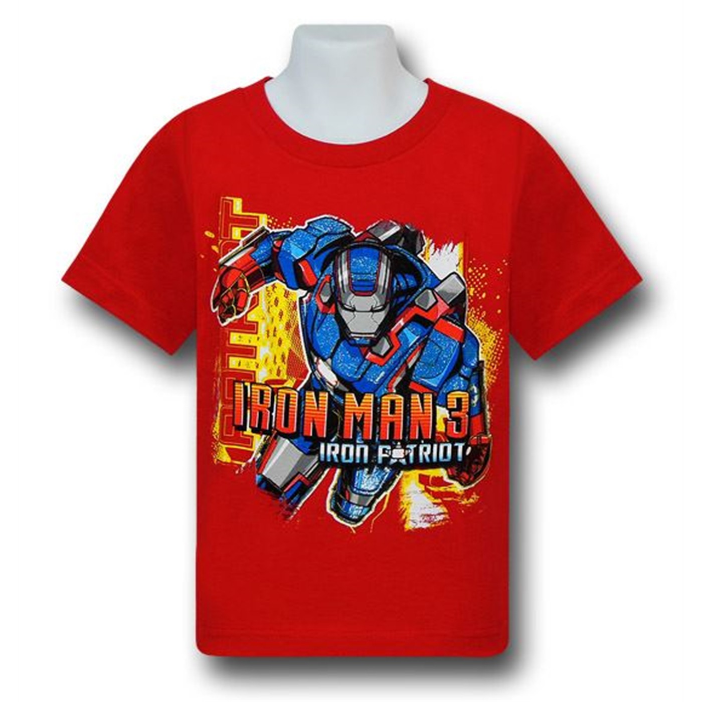 Iron Man 3 Iron Patriot Kids Red T-Shirt, Red