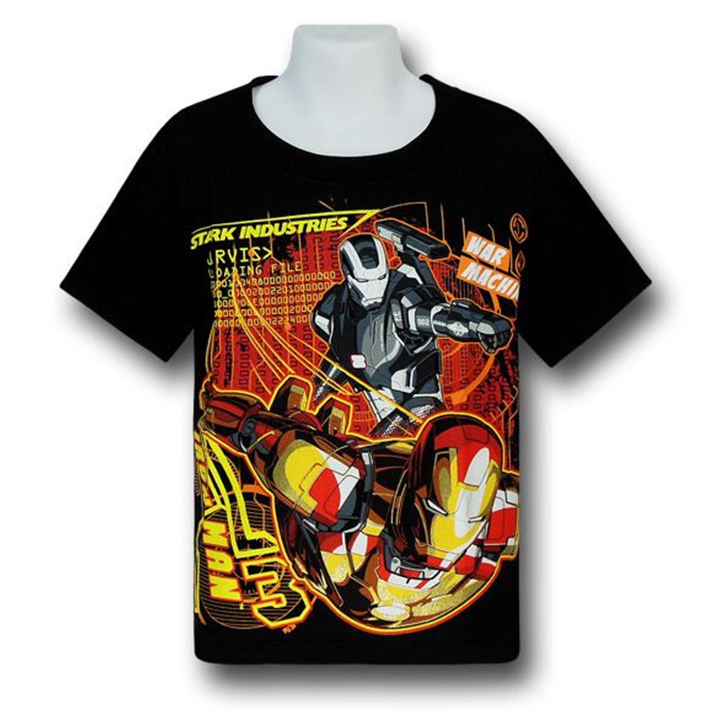 Iron Man 3 Stark Industries Kids T-Shirt, Black