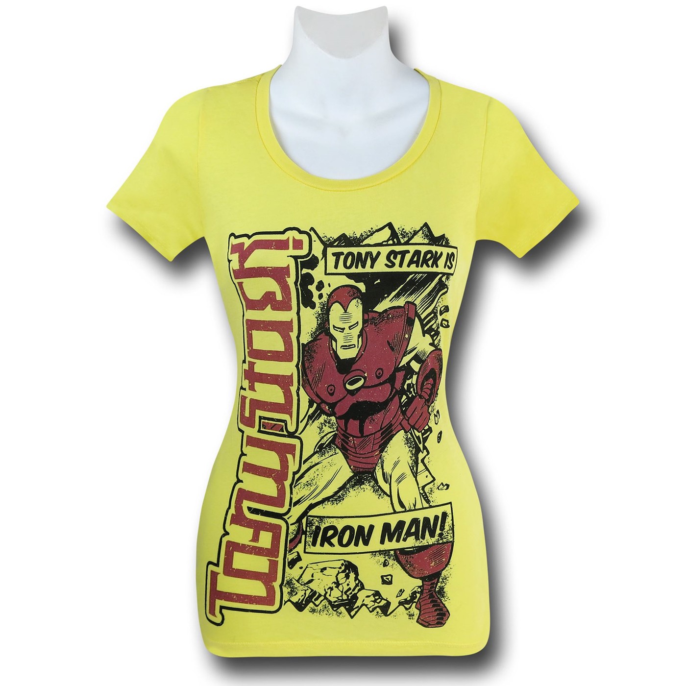 Iron Man Women's Red Chapter T-Shirt, Yellow