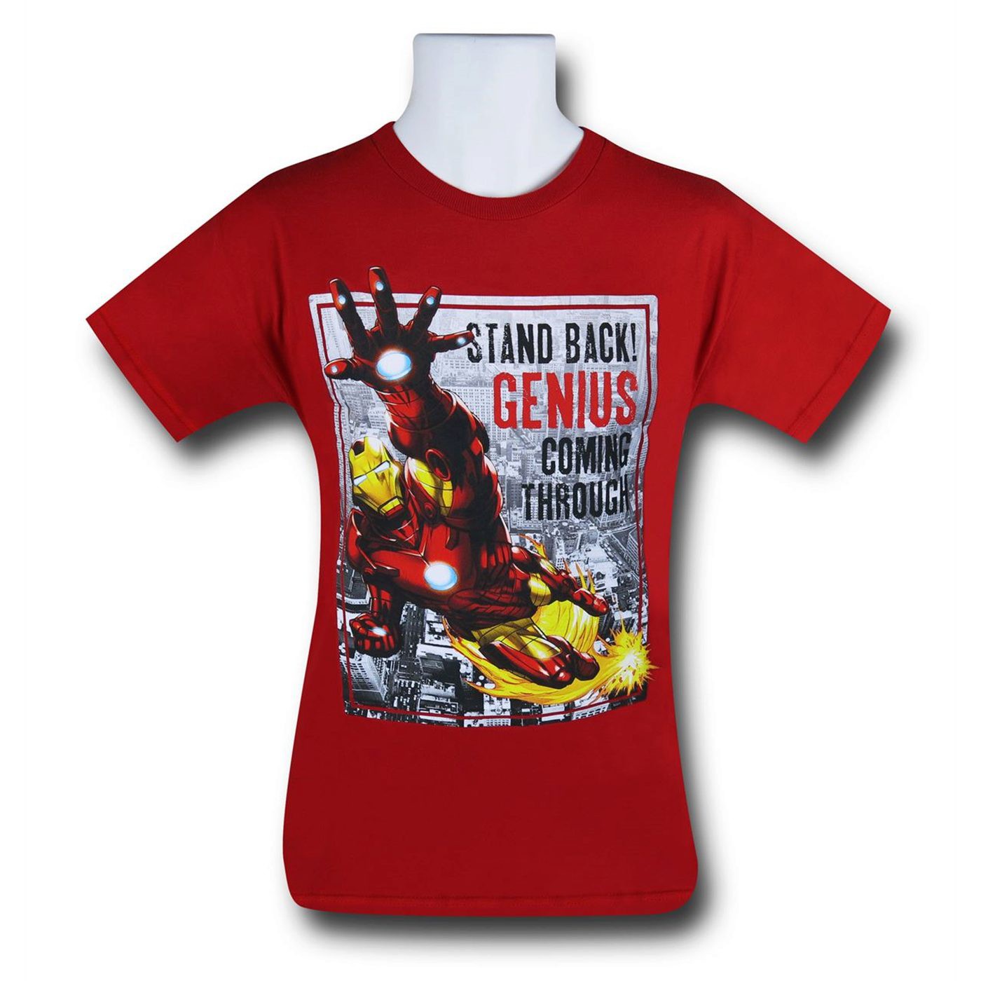 Iron Man Genius Kids T-Shirt, Red