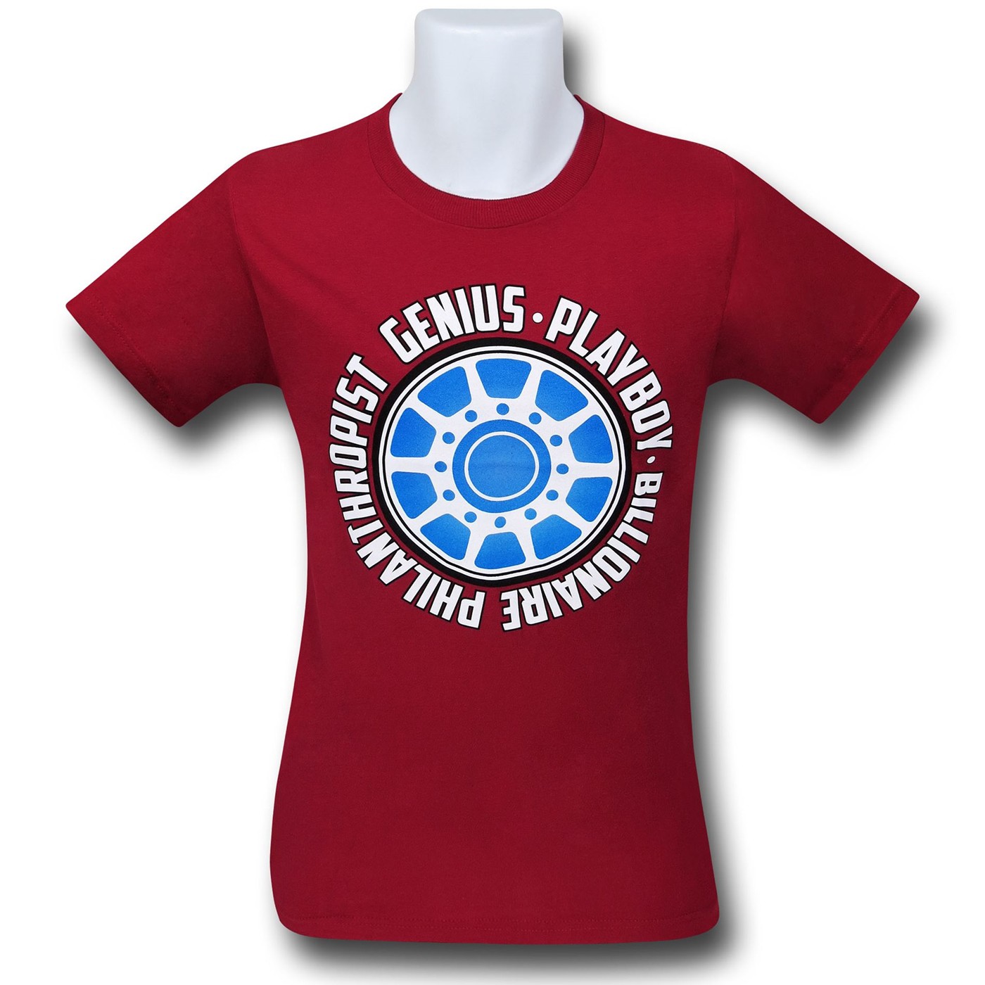 Iron Man Genius Playboy 30 Single T-Shirt, Red