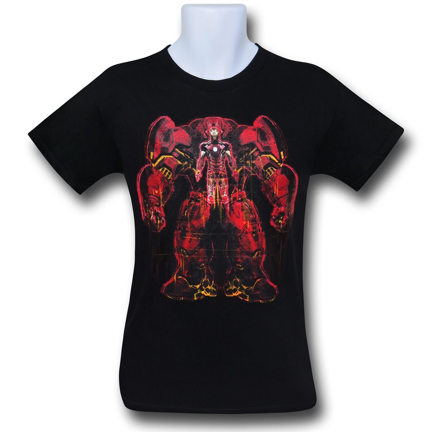 Iron Man Age of Ultron Hulkbuster Diagram T-Shirt, Black