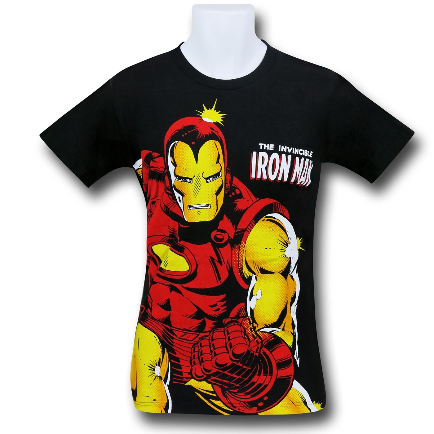 Iron Man Invincible Big Image 30 Single T-Shirt, Black