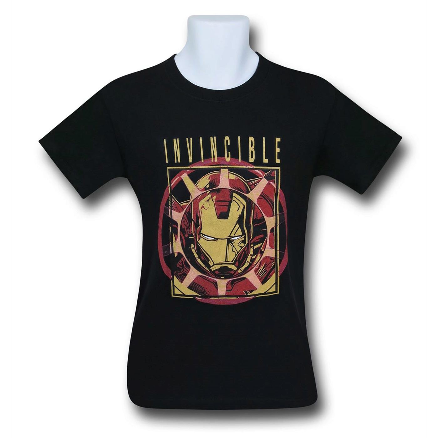 Iron Man Invincible Logo T-Shirt, Black