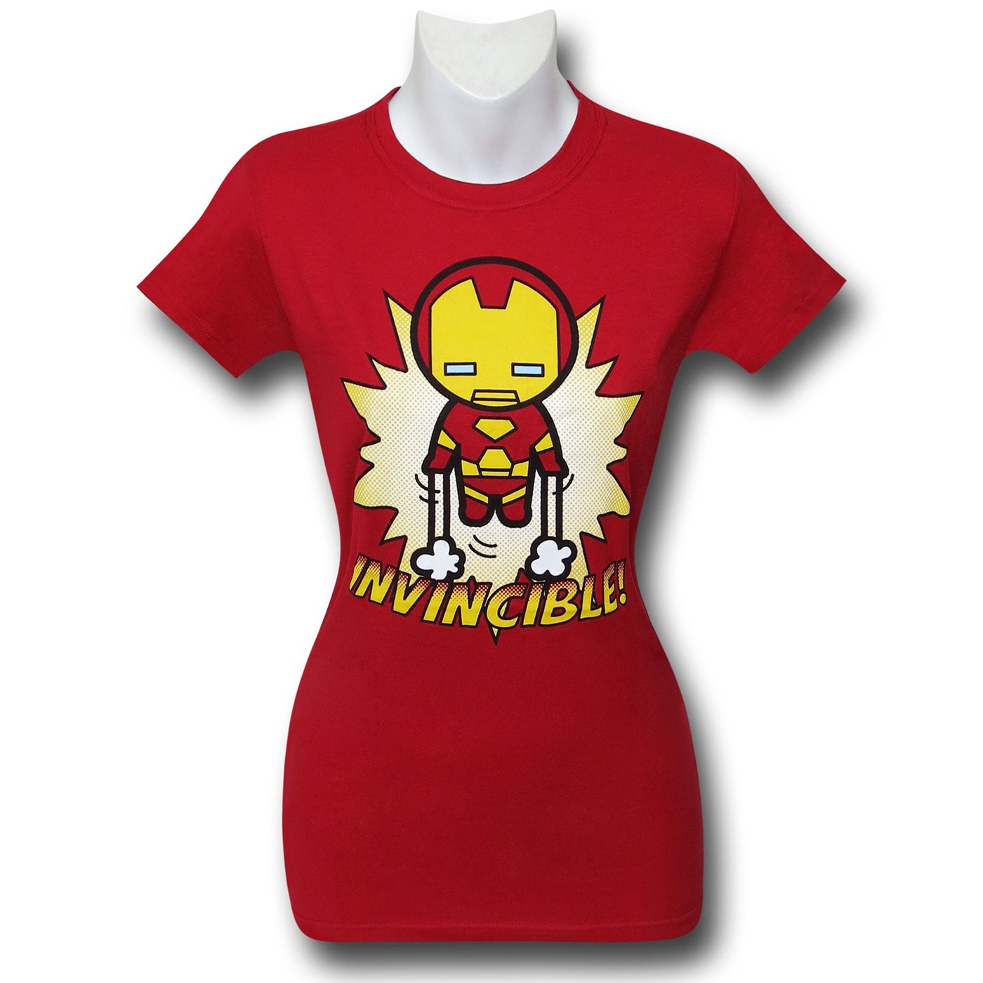 Iron Man Kawaii Invincible! Women's T-Shirt, Red