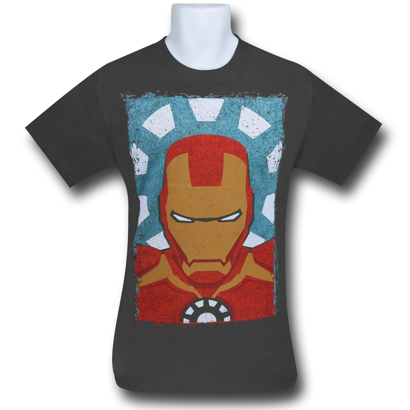 Iron Man Minimal Grey 30 Single T-Shirt, Grey