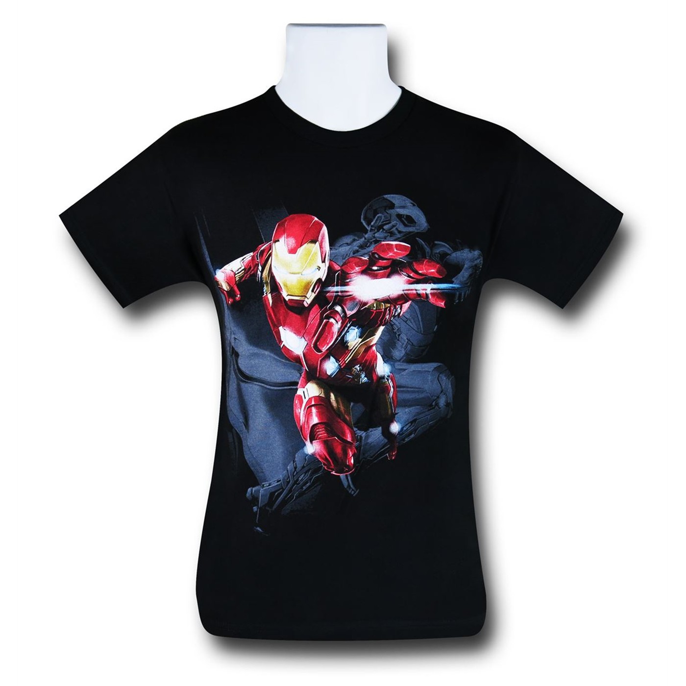 Iron Man Rocket Punch T-Shirt, Black