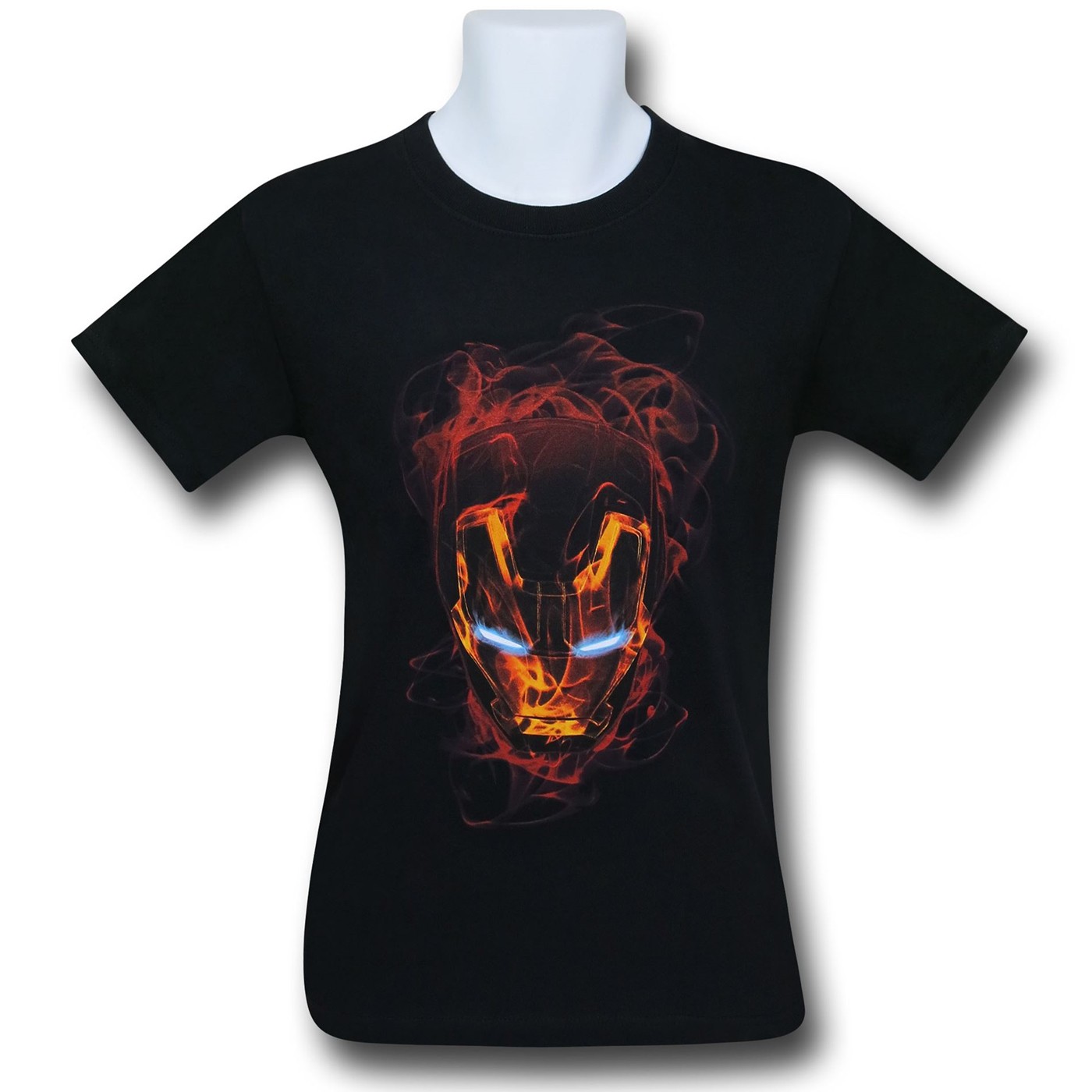 Iron Man Smokey Mask T-Shirt, Black