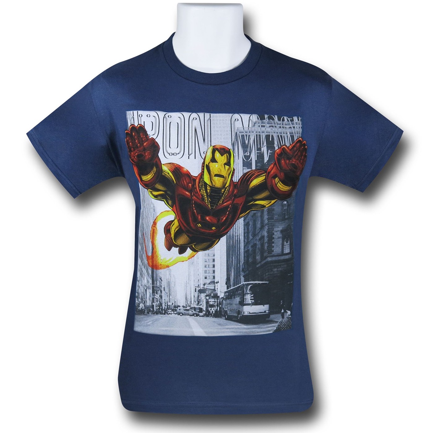 Iron Man Uptown Flight T-Shirt, Blue