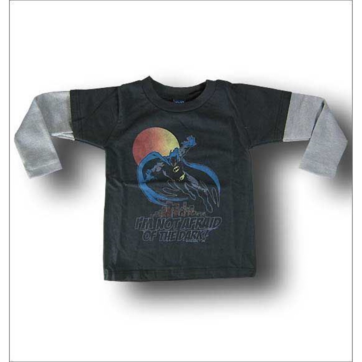 Batman Not Afraid Toddler T-Shirt by Junk Food, Black