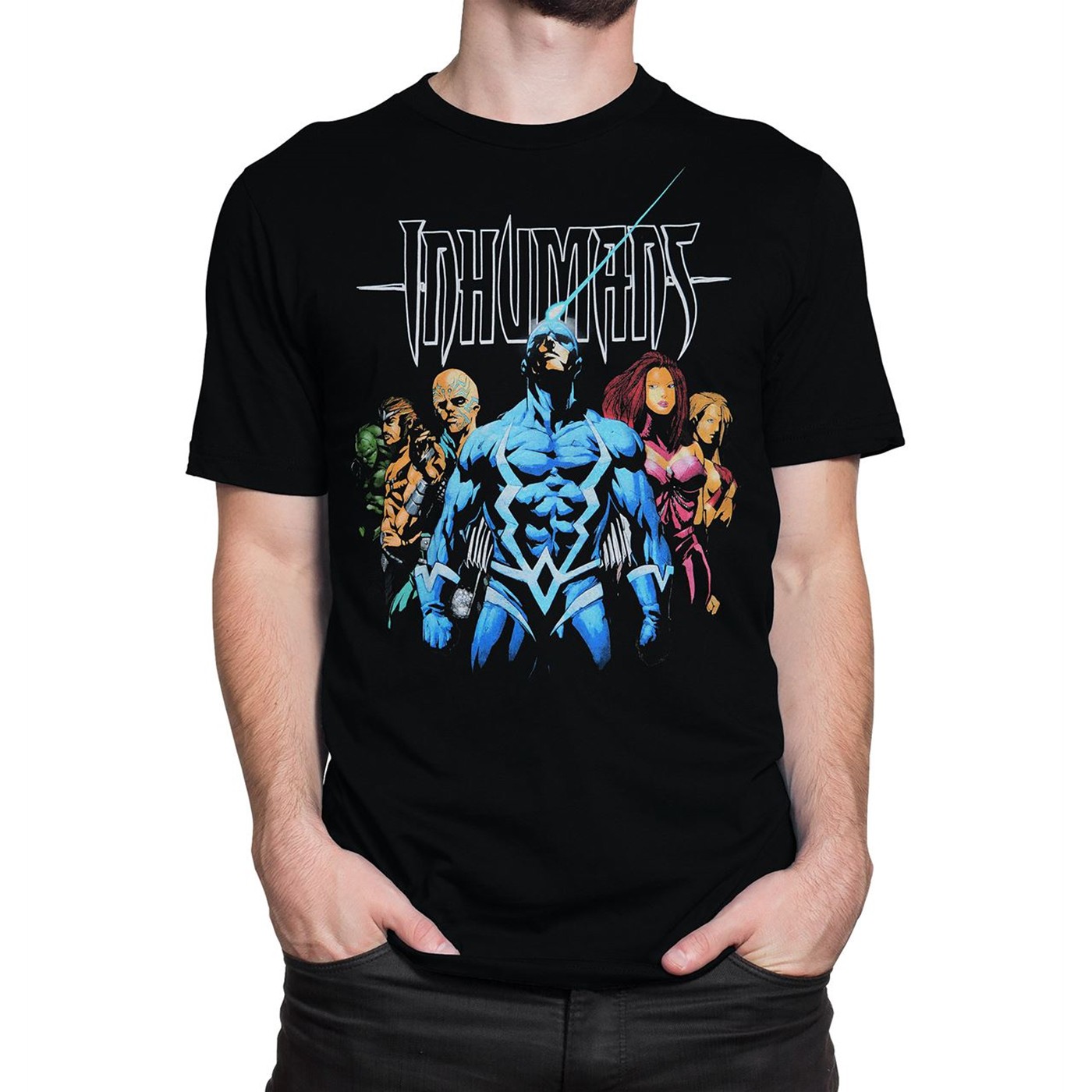 Inhumans #1 Cover Art Men's T-Shirt, Black
