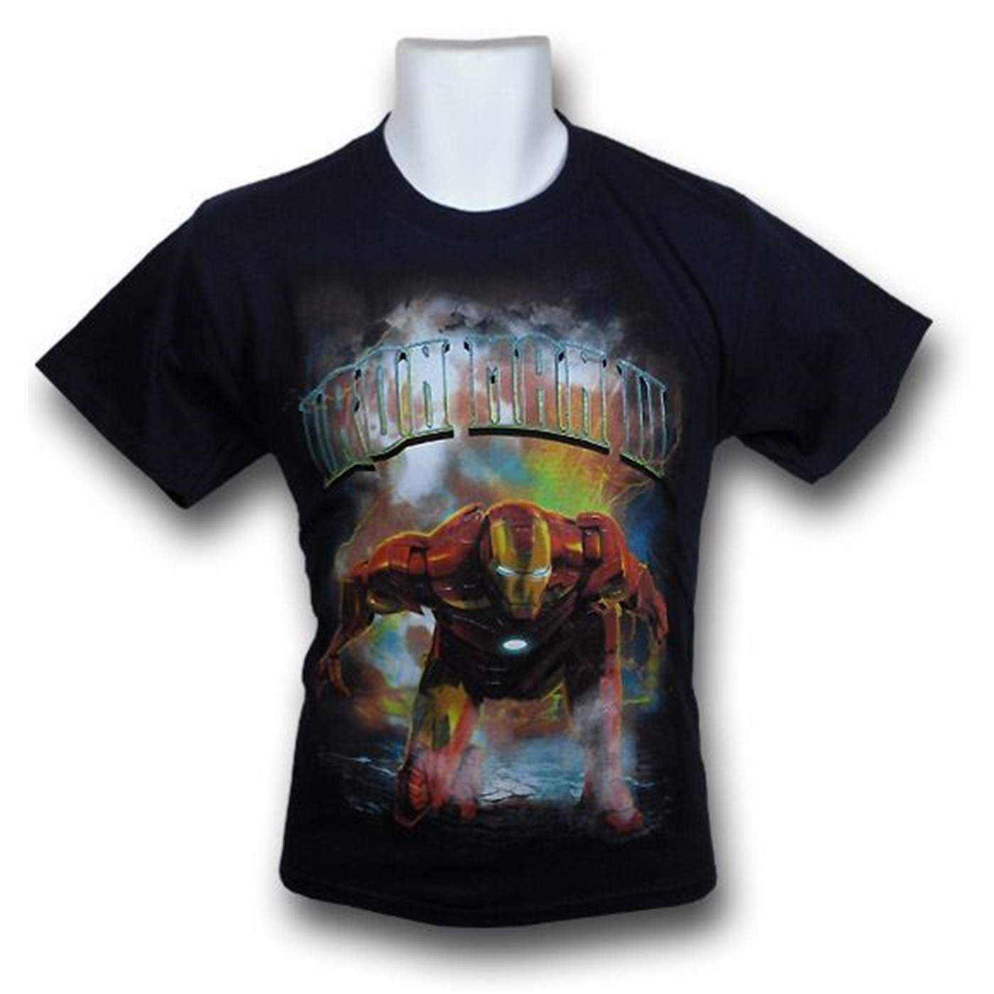 Iron Man 2 Movie Youth Hunter Killer T-Shirt, Black