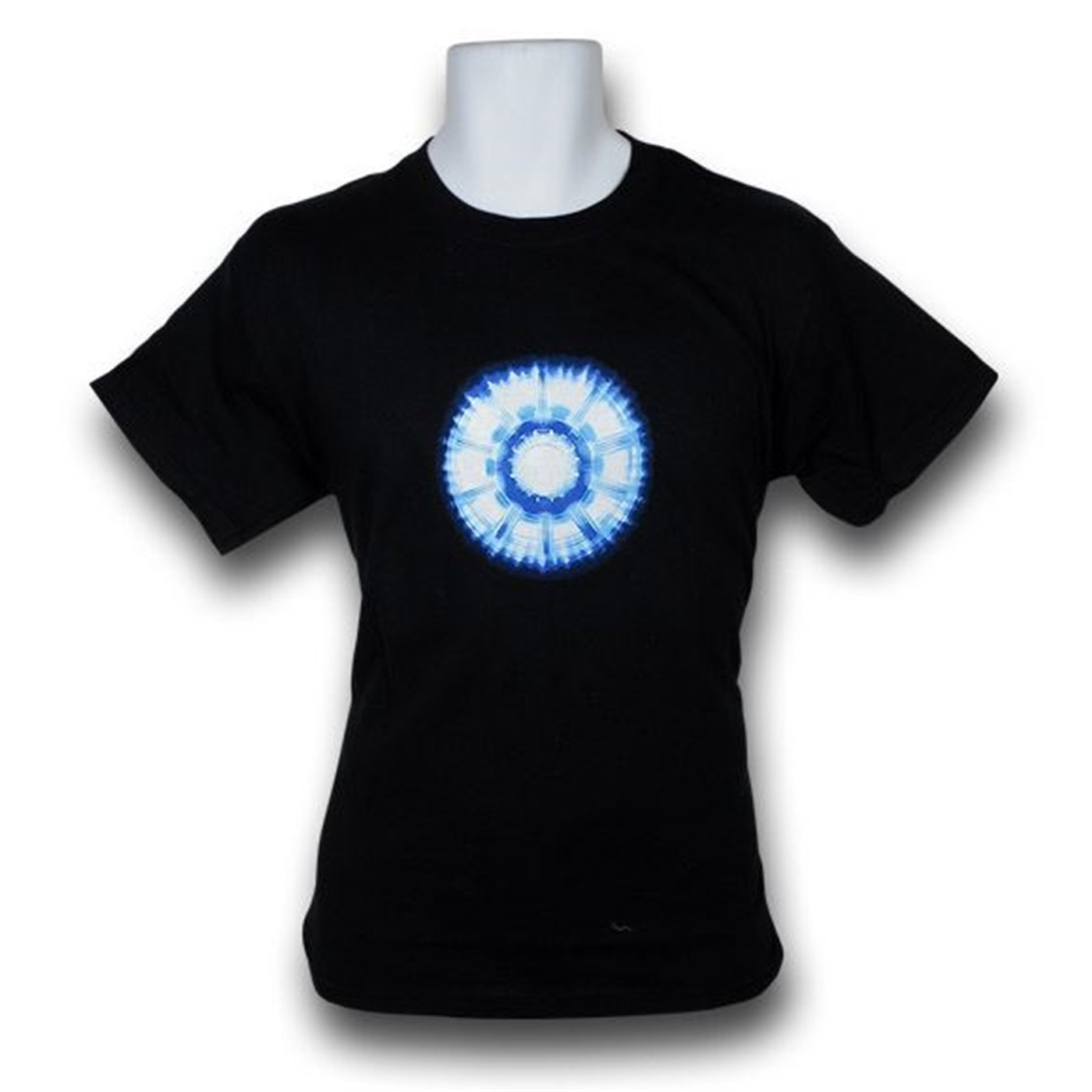Iron Man 2 Arc Reactor Heart Core T-Shirt, Black