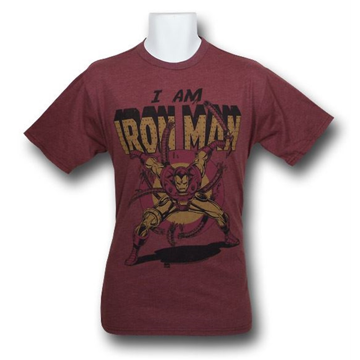 I Am Iron Man Junk Food T-Shirt, Red