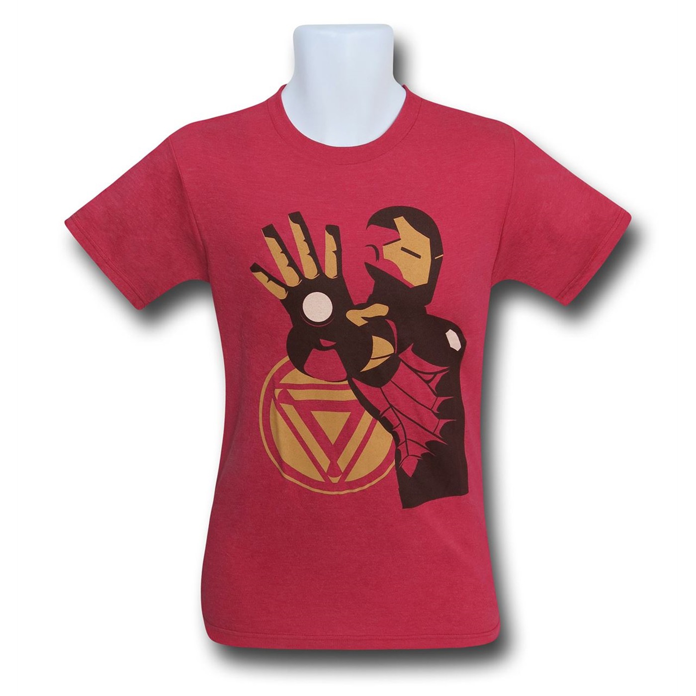 Iron Man Minimalist Heather Men's T-Shirt, Red