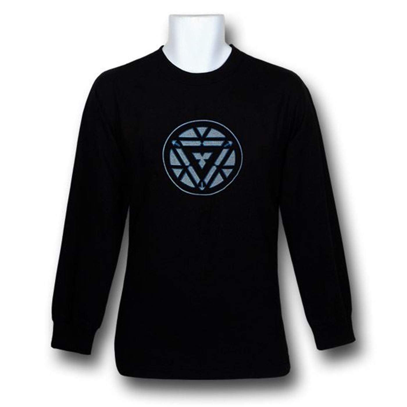 Iron Man 3 Angled Arc Reactor Long-Sleeve T-Shirt, Black