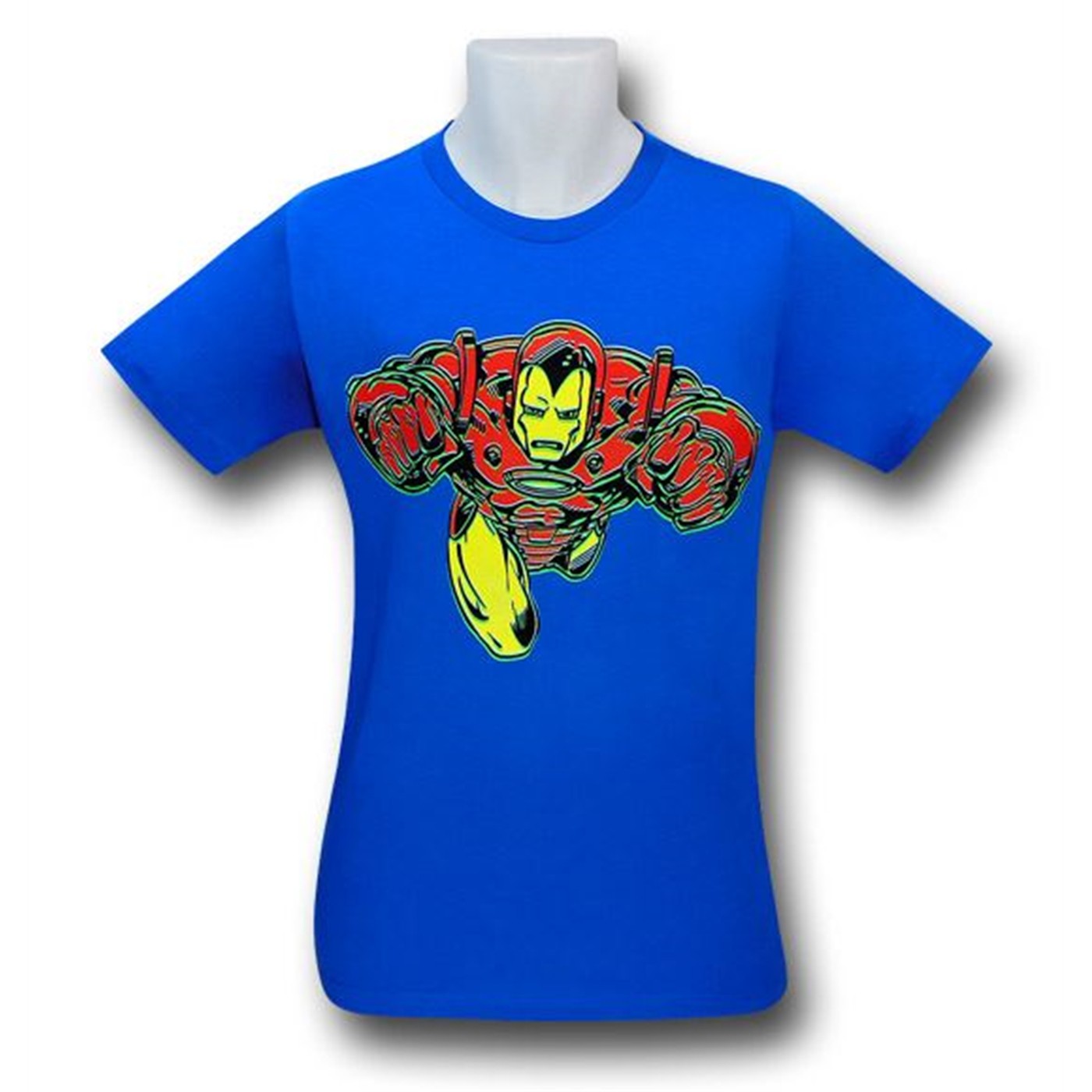 Iron Man Forward Flight Blue 30 Single T-Shirt, Blue