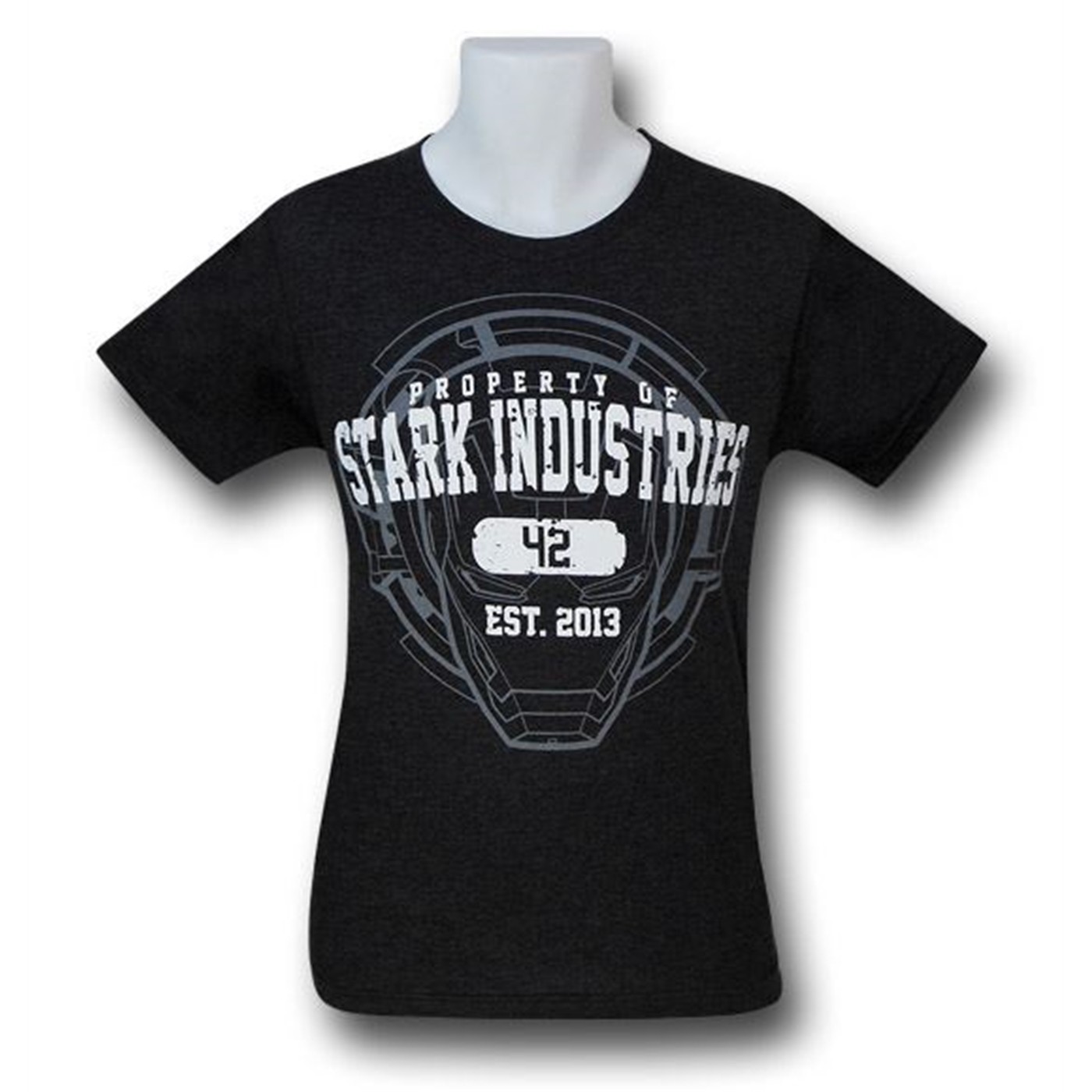 Iron Man Property of Stark 30 Single T-Shirt, Grey