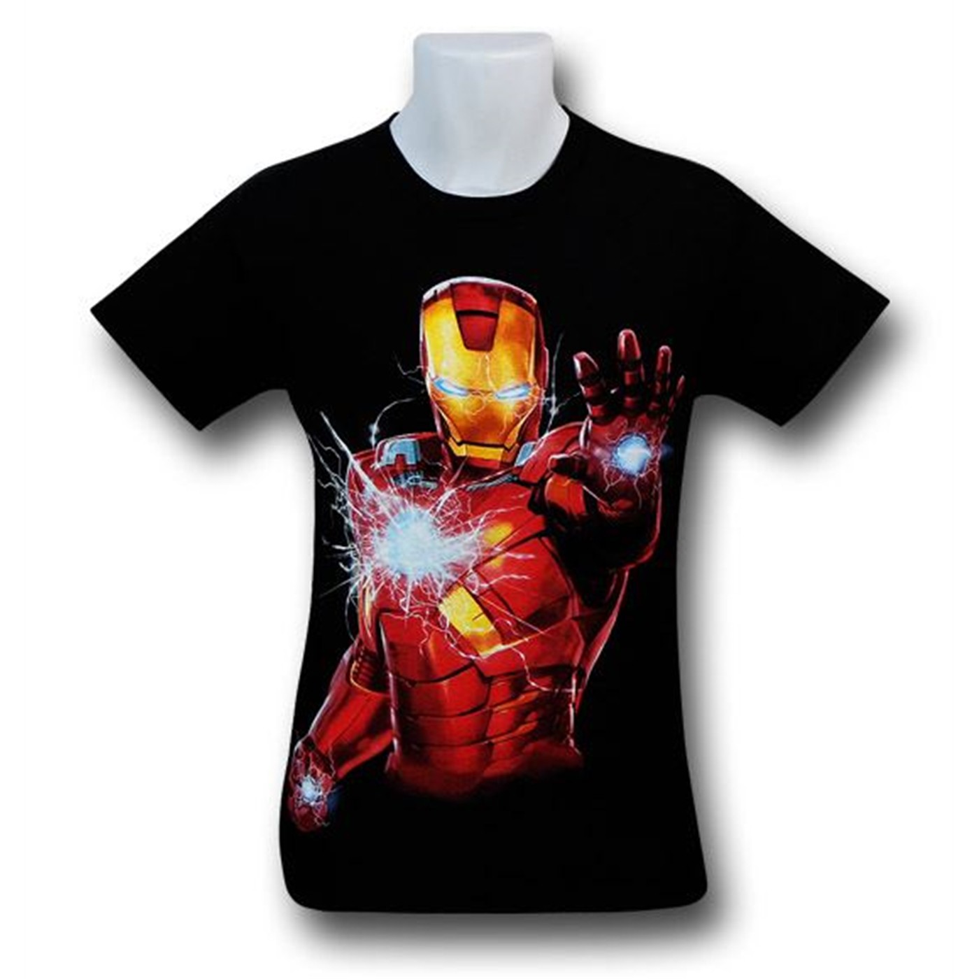 Iron Man Shocking Personality T-Shirt, Black