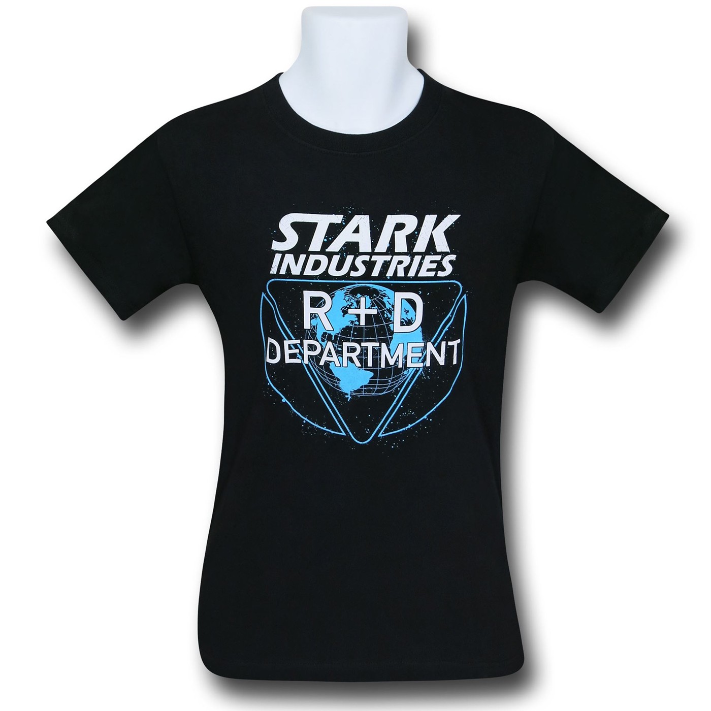Iron Man Stark R & D Dept. 30 Single T-Shirt, Black