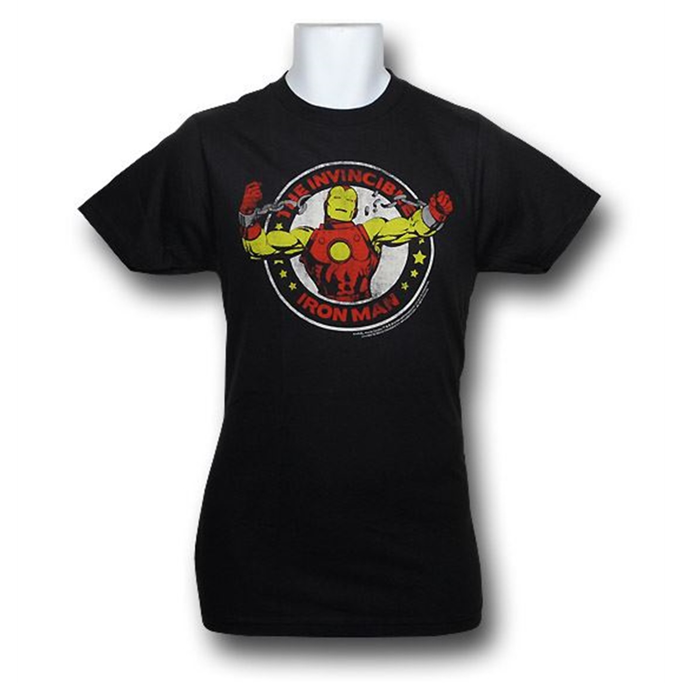 Iron Man Breaking Chains 30 Single T-Shirt, Grey