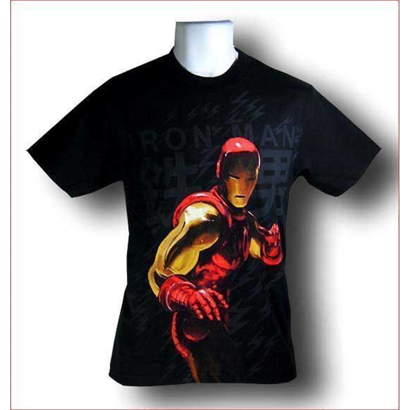 Iron Man Bruce Lee Pose T-Shirt, Black