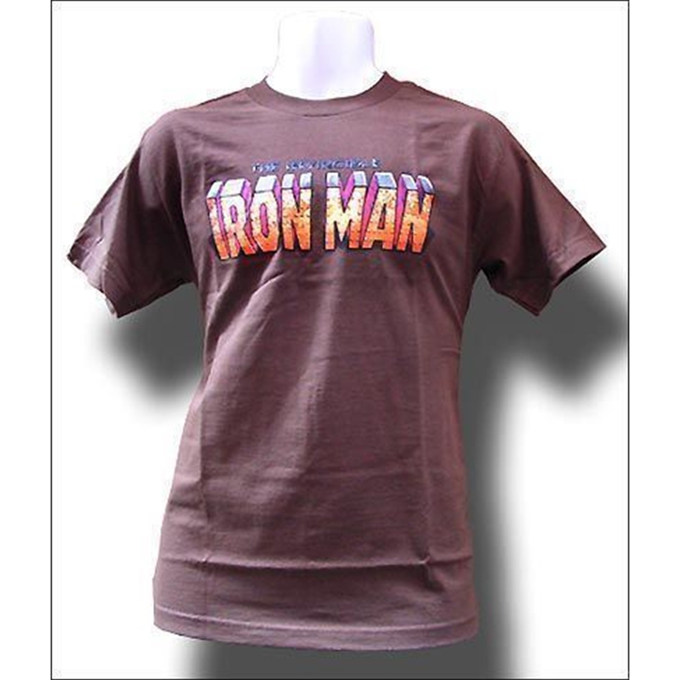Iron Man Logo Brown T-Shirt