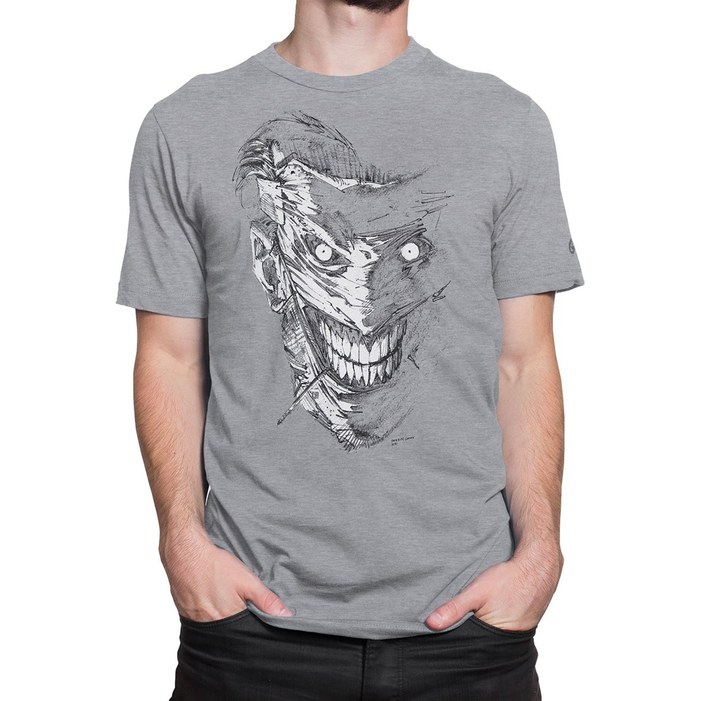 The Joker Crazy Again Men's T-Shirt, Grey