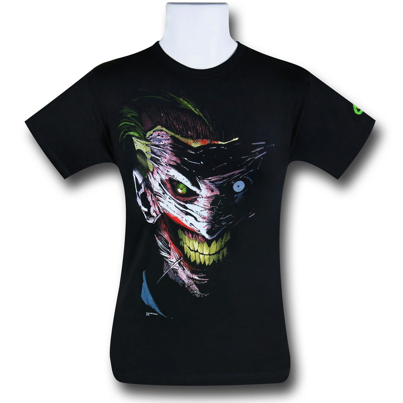 Joker Face Mask By Greg Capullo T-Shirt, Black