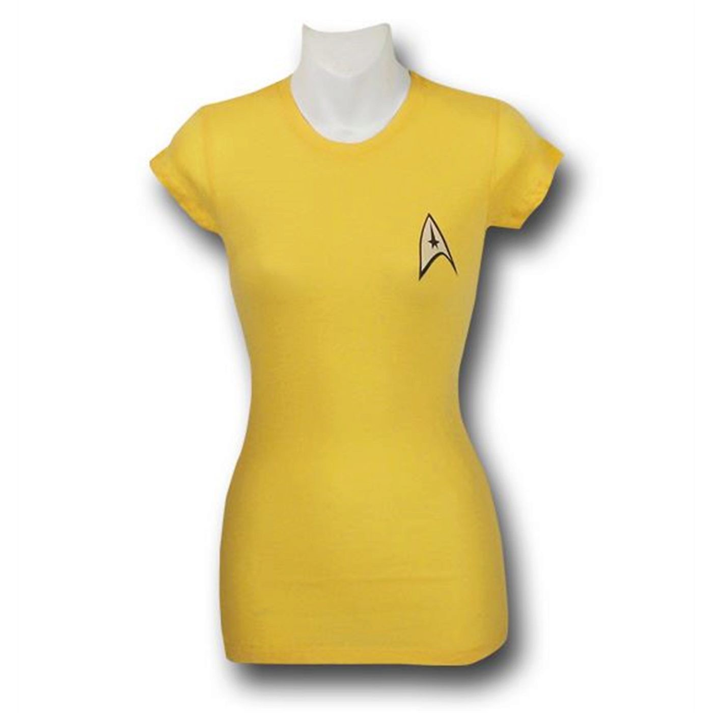 Star Trek Women's Captain's Uniform T-Shirt, Yellow