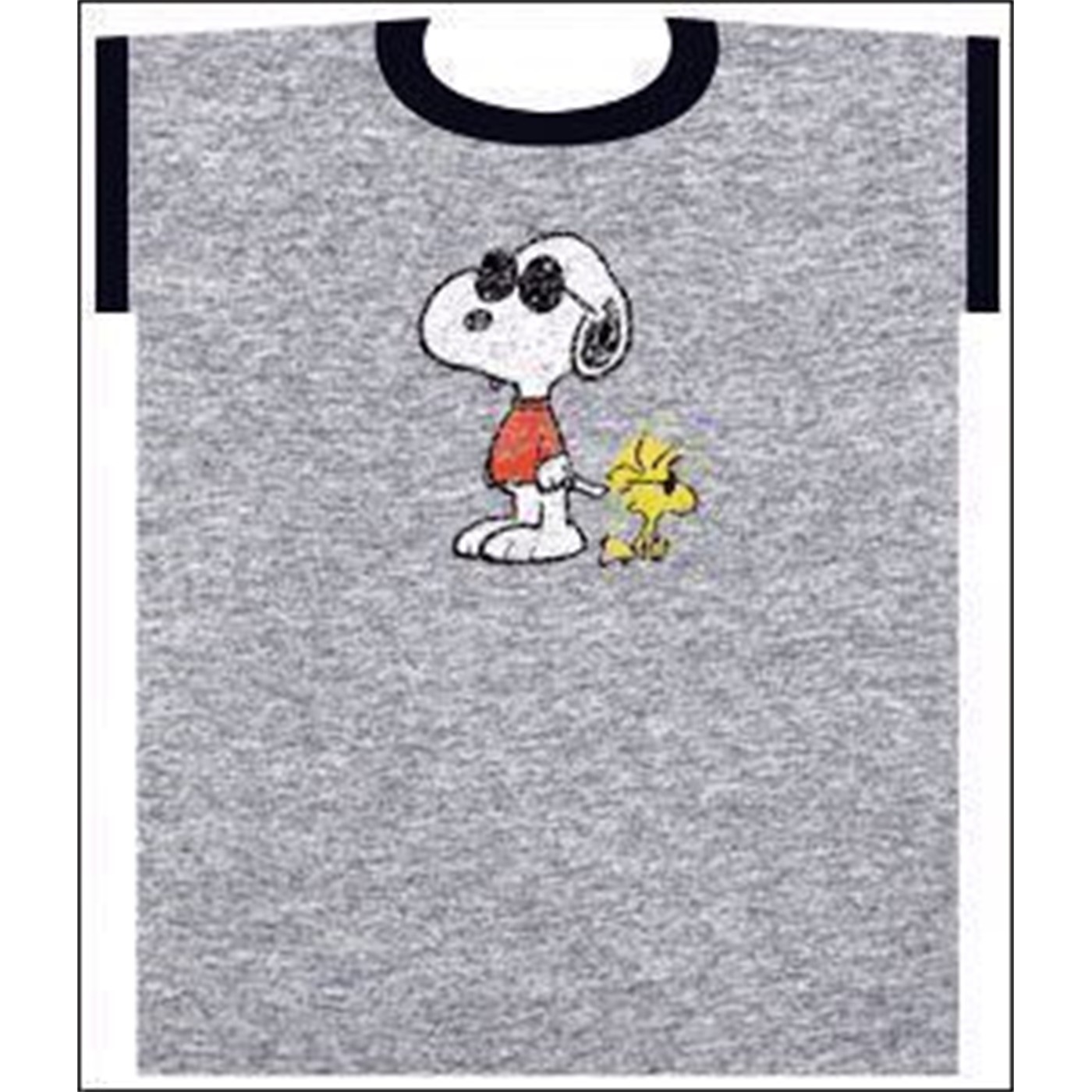 Snoopy Joe Cool with  Woodstock T-Shirt, Grey