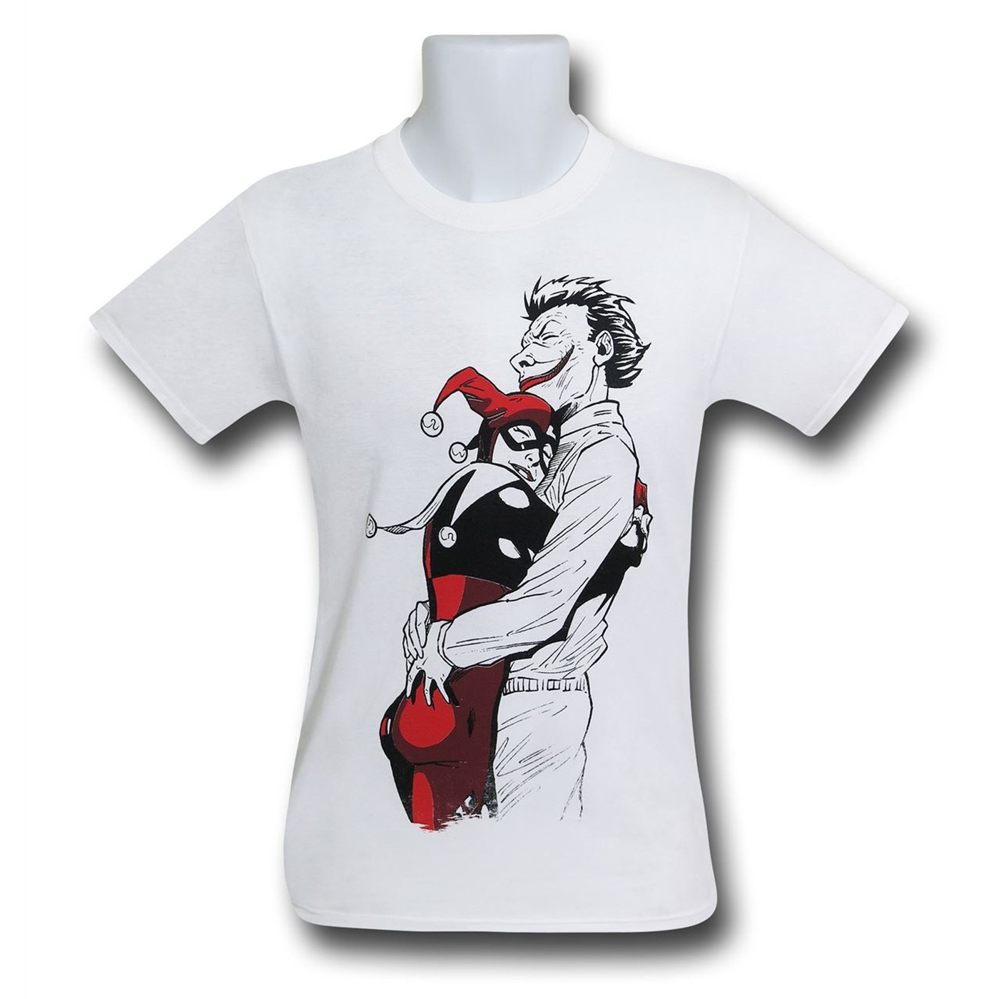 Joker and Harley Hug T-Shirt, White
