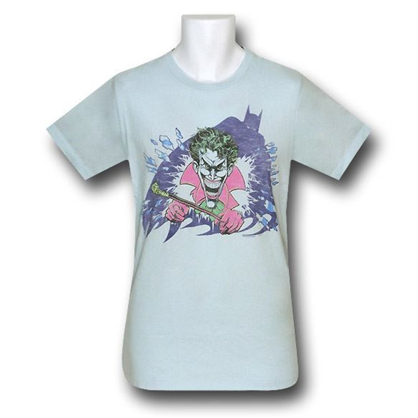 Joker & Batman Crash Junk Food T-Shirt, Blue