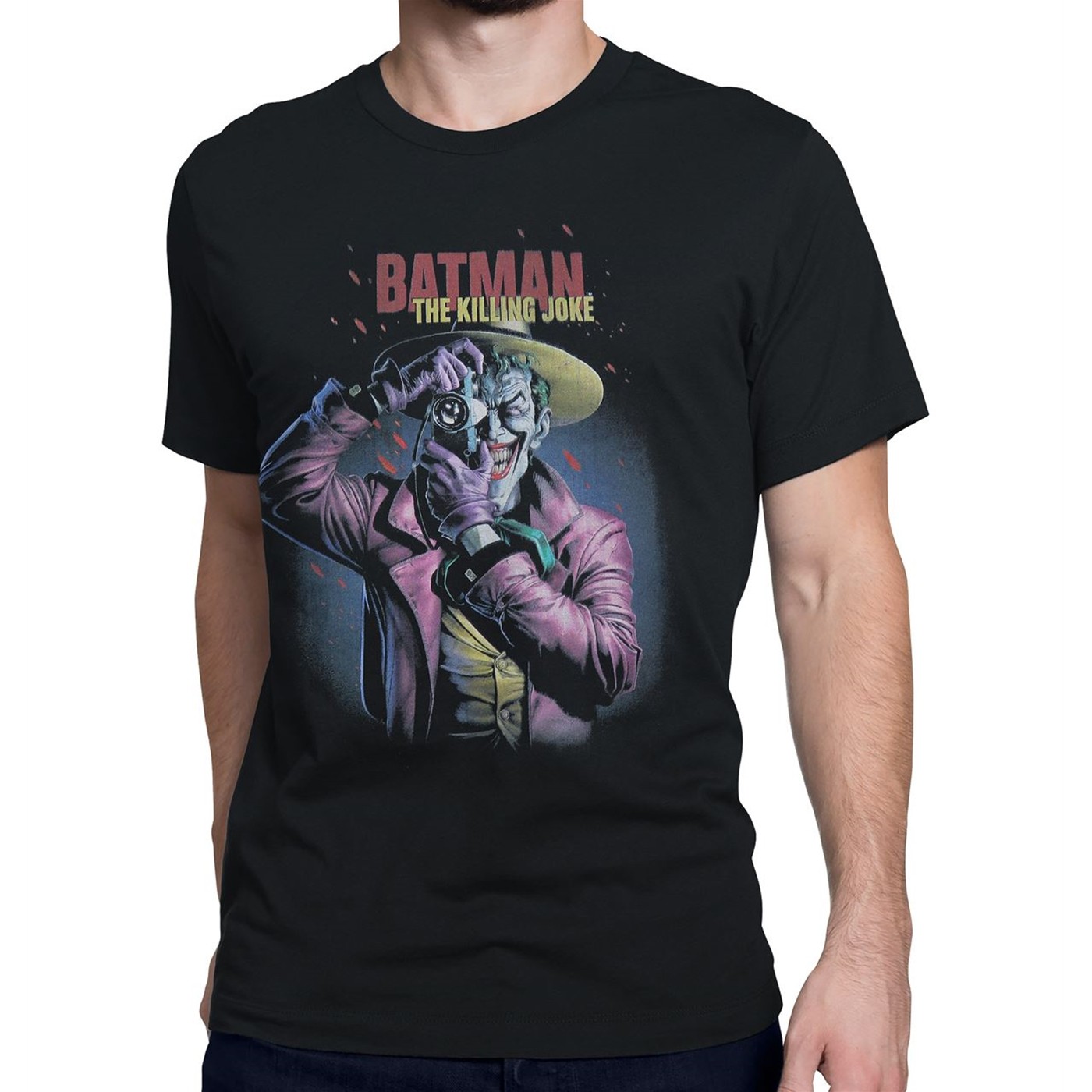 The Joker The Killing Joke Smile Poster Men's T-Shirt, Black