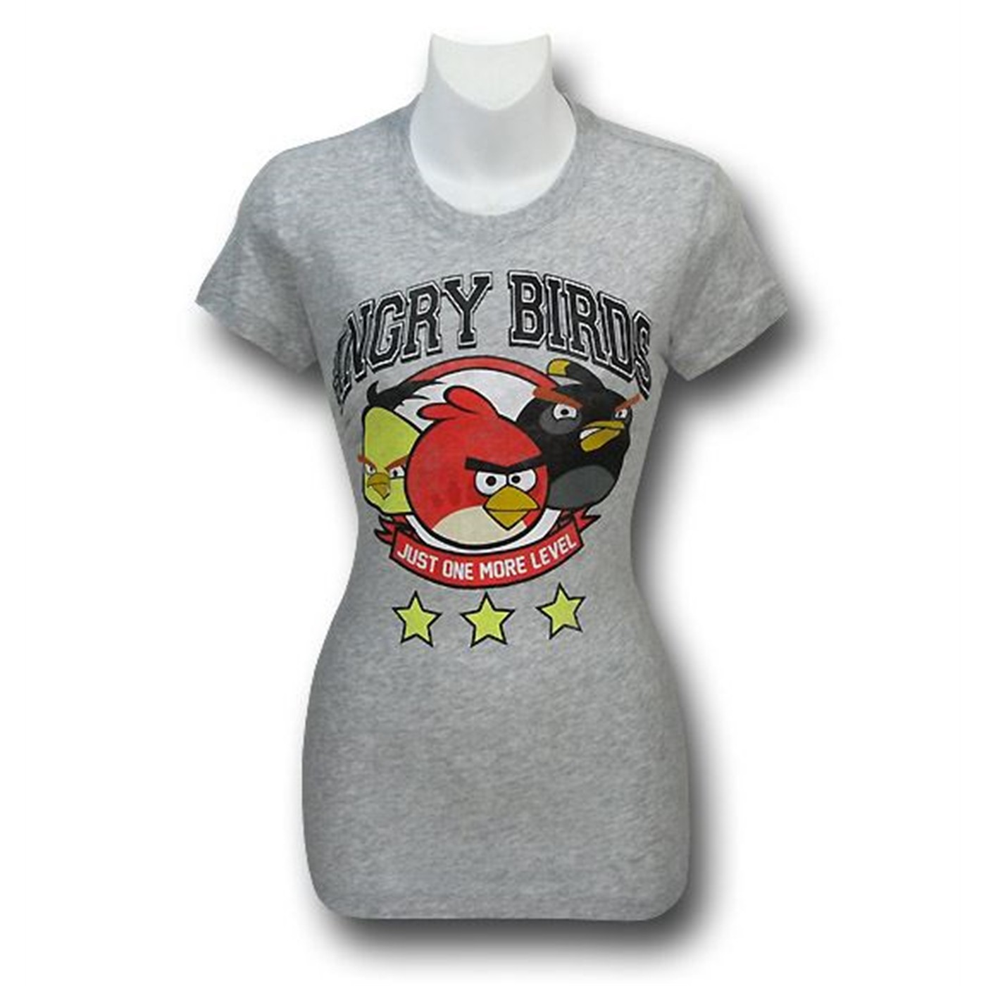 Angry Birds Women's Official Addict T-Shirt, Grey