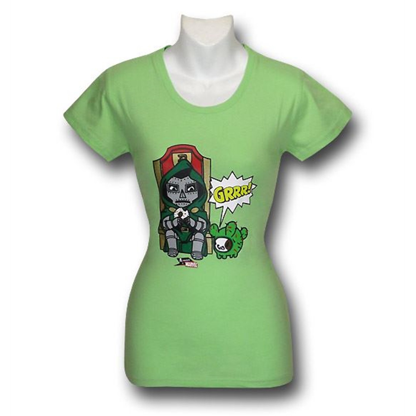 Dr Doom Jr Womens My Donut Tokidoki T-Shirt, Green