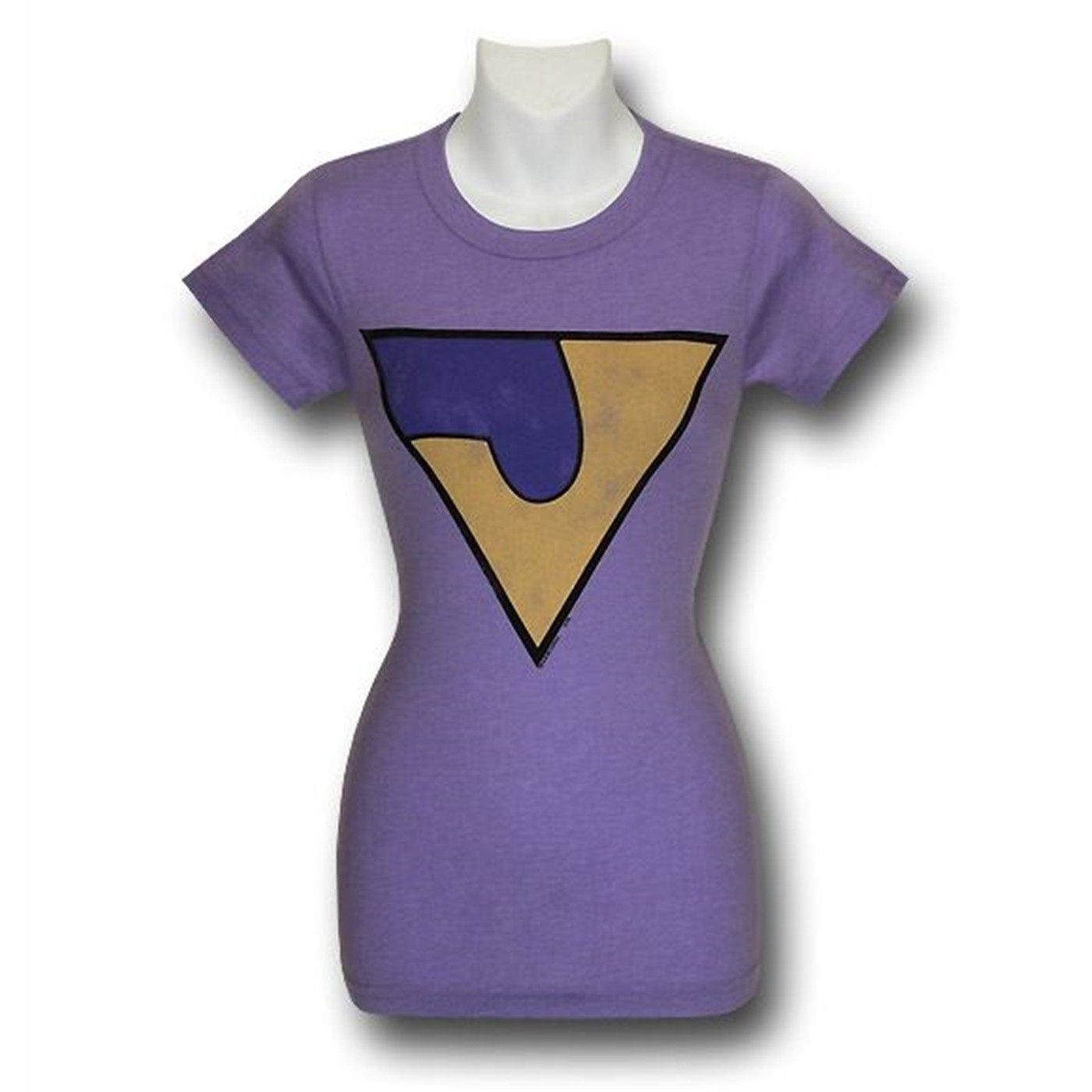 Wonder Twins Jayna Juniors Junkfood T-Shirt, Purple