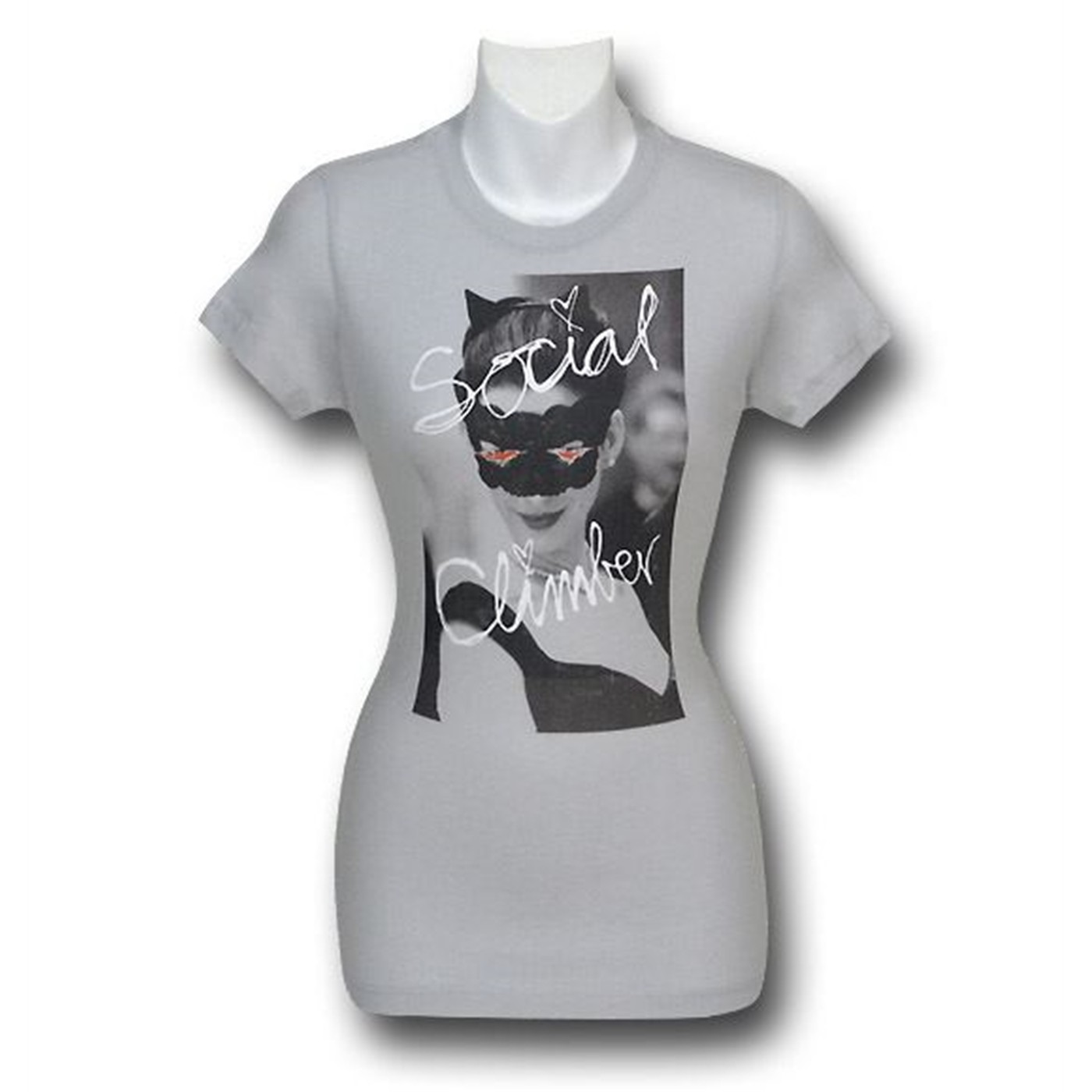 Dark Knight Rises Catwoman Climber Women's T-Shirt, Grey