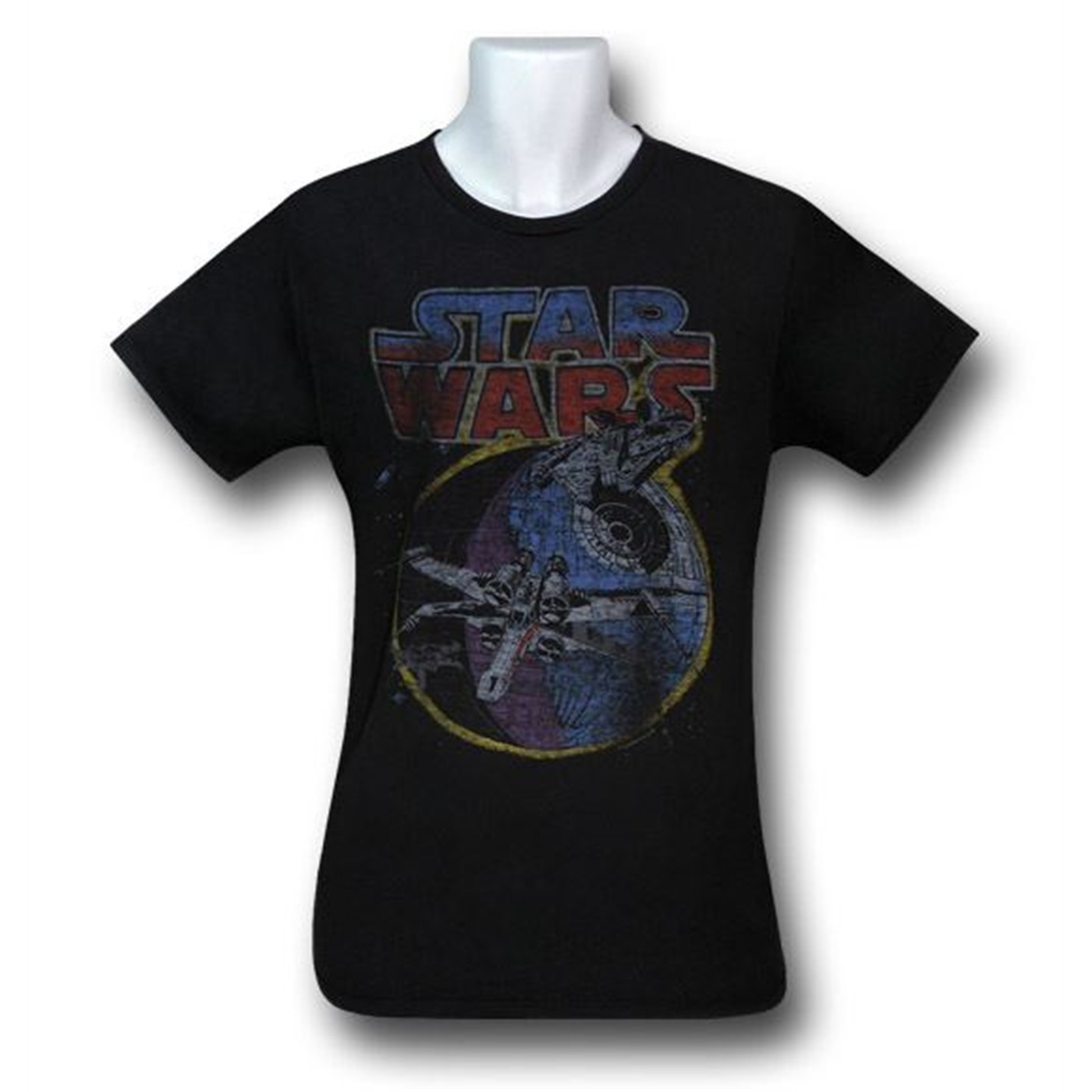 Star Wars Junk Food Shield Still Up 30 Single T-Shirt, Black