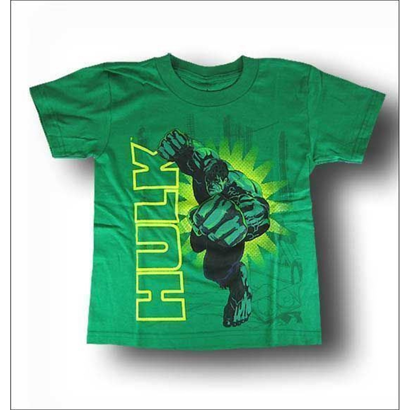 Hulk Juvenile Pow Jumbo T-Shirt, Green